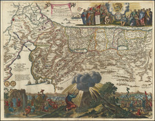 Holy Land Map By Jan Van den Aveelen