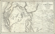 Nebraska, Southwest, Colorado, Utah, Rocky Mountains, Colorado, Montana, Utah, Wyoming, Pacific Northwest, Oregon and California Map By Joseph Hutchins Colton