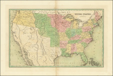 United States Map By Thomas Gamaliel Bradford