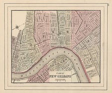 South Map By Samuel Augustus Mitchell Jr. / William Bradley