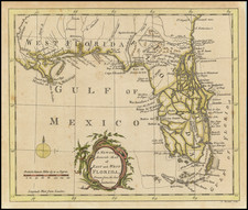 Florida and South Map By London Magazine