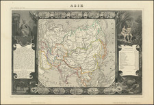 Asia Map By Victor Levasseur