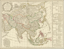 Asia Map By Charles Francois Delamarche