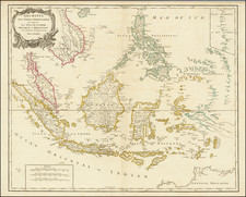 Southeast Asia, Philippines, Indonesia and Australia Map By Didier Robert de Vaugondy