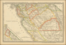 California Map By William Rand  &  Andrew McNally