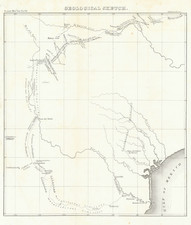 Texas Map By Frederick Adolphus Wislizenus