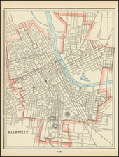 Tennessee Map By George F. Cram