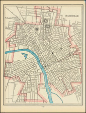 New Rail Road and County Map of Arkansas, Louisiana & Mississippi by George  F. Cram on Kaaterskill Books