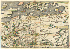 Europe, British Isles, Netherlands, Austria, Poland, Russia, Ukraine, Romania, Czech Republic & Slovakia, Scandinavia and Germany Map By Hartmann Schedel