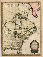 North America Map By Rigobert Bonne