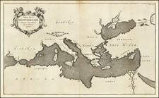 Mediterranean Map By Athanasius Kircher