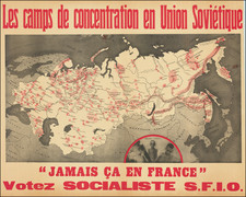 Russia, Pictorial Maps and Russia in Asia Map By Don Levine / Section Française de l’Internationale Ouvrière 