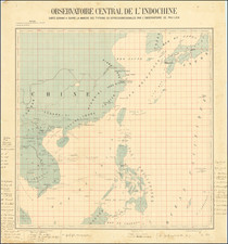 China, Philippines and Thailand, Cambodia, Vietnam Map By Service Geographique de l'Indo-Chine