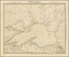 Michigan, Minnesota, Wisconsin and Western Canada Map By SDUK