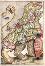 Europe, Netherlands, Comic & Anthropomorphic and Curiosities Map By Famiani Strada