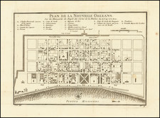 New Orleans Map By Jacques Nicolas Bellin