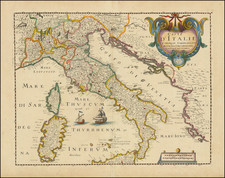Italy Map By Pierre Mariette