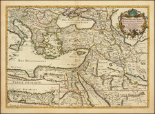 Turkey, Mediterranean, Central Asia & Caucasus, Middle East, Holy Land, Turkey & Asia Minor and Greece Map By Pierre Du Val