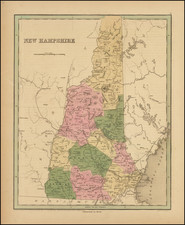 New Hampshire Map By Thomas Gamaliel Bradford