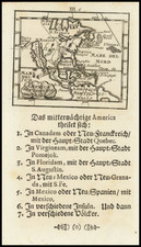 North America and California as an Island Map By Johann Ulrich Muller