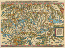 Switzerland Map By Johann Stumpf