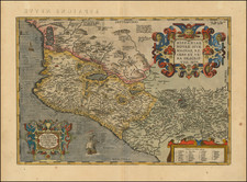 Mexico Map By Abraham Ortelius