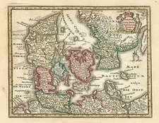 Europe and Scandinavia Map By Adam Friedrich Zurner / Johann Christoph Weigel