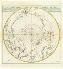 Polar Maps, Alaska, Russia, Scandinavia, Russia in Asia and Canada Map By Didier Robert de Vaugondy