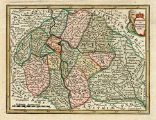 Europe and Czech Republic & Slovakia Map By Adam Friedrich Zurner / Johann Christoph Weigel