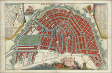 Amsterdam Map By Hendrick De Leth