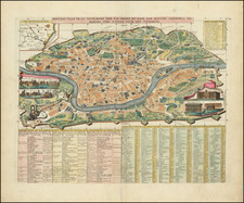 Rome Map By Henri Chatelain