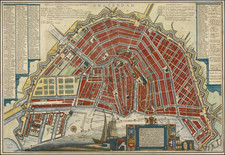 Amsterdam Map By Frederik Willem Greebe