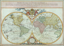 World Map By Louis Brion de la Tour / Alexis-Hubert Jaillot