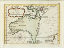 Australia Map By Jacques Nicolas Bellin