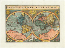 World Map By Matthaus Merian