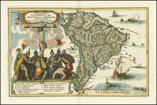 South America Map By Heinrich Scherer
