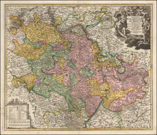 Germany Map By Johann Baptist Homann