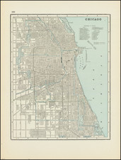 Chicago Map By George F. Cram
