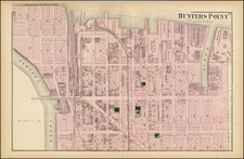 New York City Map By Comstock & Cline Beers / F. W. Beers