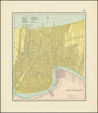 New Orleans Map By George F. Cram