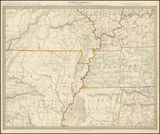 Mississippi, Arkansas, Kentucky, Tennessee and Missouri Map By SDUK