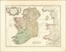 Ireland Map By Franz Johann Joseph von Reilly