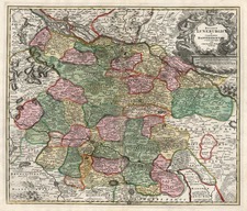 Europe and Germany Map By Johann Baptist Homann