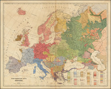 Europe Map By Friedrich Arnold Brockhaus