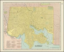 Maryland Map By George F. Cram