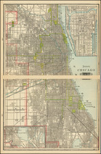 Chicago Map By H.C. Tunison