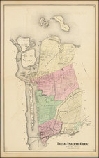 New York City Map By Comstock & Cline Beers