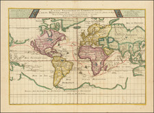 World and California as an Island Map By Pierre Du Val