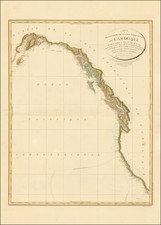 Pacific Northwest, Oregon, Washington, Alaska, California and British Columbia Map By George Vancouver