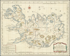 Iceland Map By Jacques Nicolas Bellin